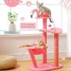 34.2 Inches Cute Cat Tower for Small Cats and Kittens