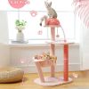 34.2 Inches Cute Cat Tower for Small Cats and Kittens